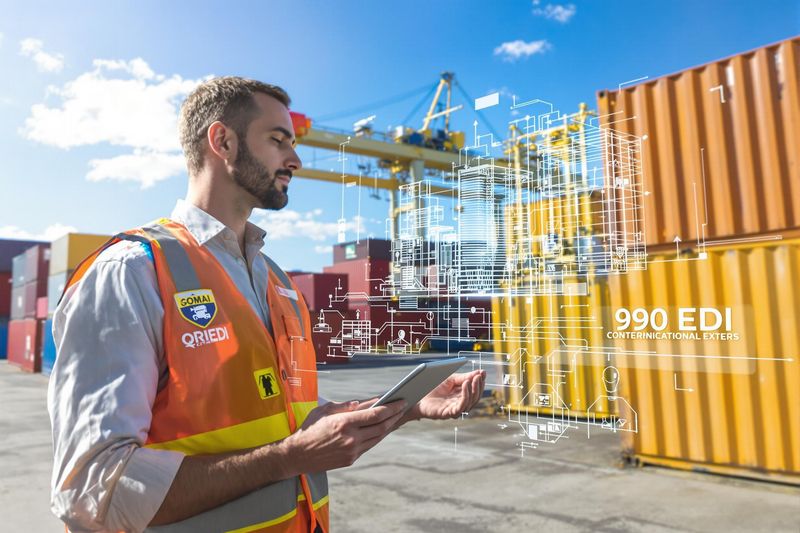 EDI 990 Illustration in a Port