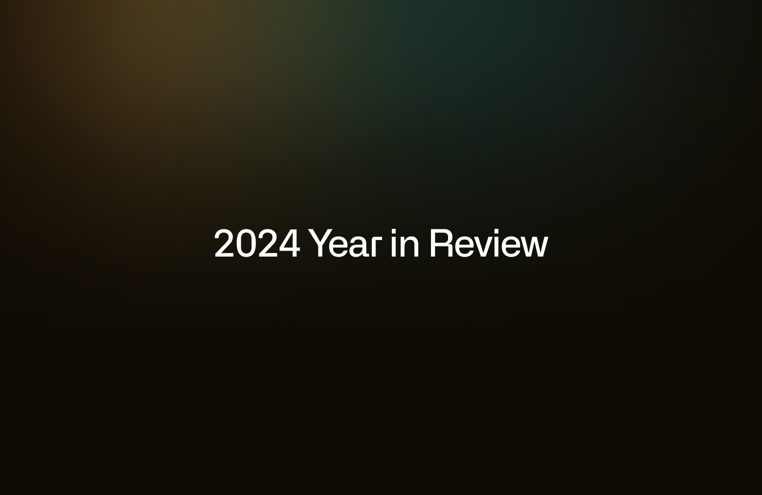 a black background with the words 2024 year in review